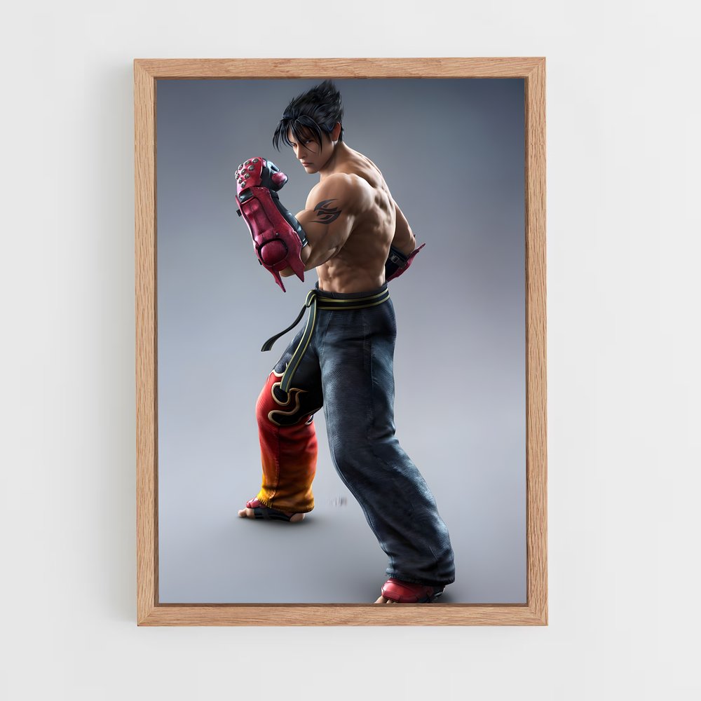 Poster Jin en Lutte – affiche Tekken (vue 4)